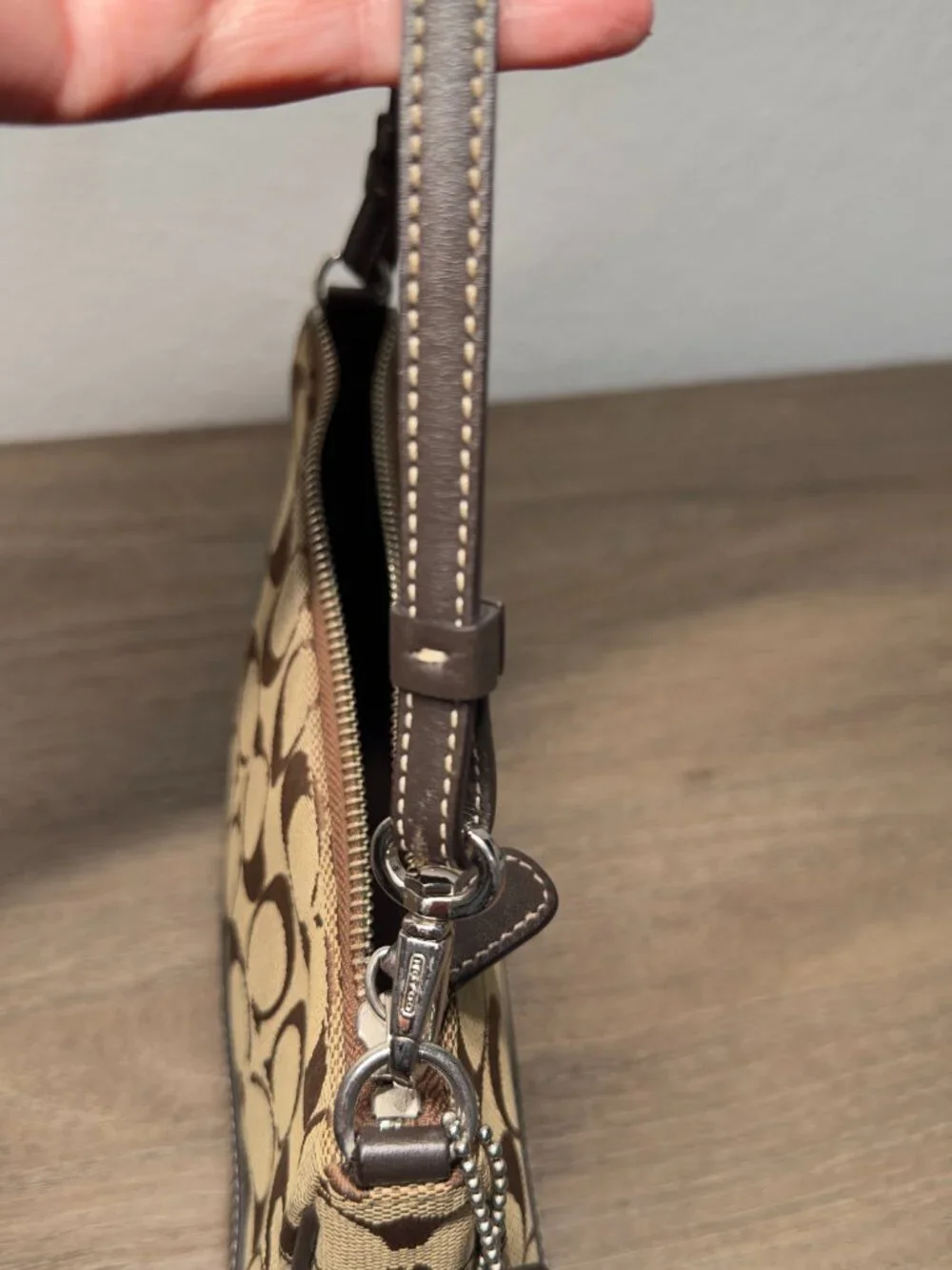 Vintage 2004 Coach Signature Demi Shoulder Bag 6094 Y2K